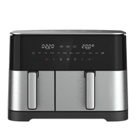 HKM-712211 11L Dual Core Air Fryer - Multifunctional Cooking Pot with Large Capacity and Visible Design