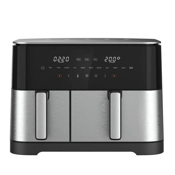 HKM-712211 11L Dual Core Air Fryer - Multifunctional Cooking Pot with Large Capacity and Visible Design