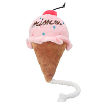 HKM-7126845 Plush Ice Cream-Shaped Dog Molar Toy for Chewing and Sound