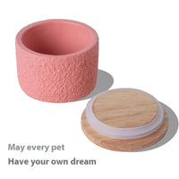 HKM-7127229 Pet Cinerary Casket for Dogs and Cats - Handmade Cement Ash Urn