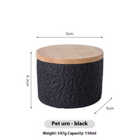 HKM-7127229 Pet Cinerary Casket for Dogs and Cats - Handmade Cement Ash Urn