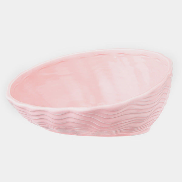 HKM-7127357 Ceramic Cat Bowl with Angled Mouth and Bamboo Frame - Small and Large Sizes Available