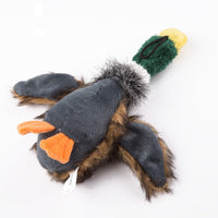 HKM-7127997 Bionic Plush Duck Toy for Dogs with Sound Feature, 8-inch Flannel Design