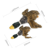 HKM-7127997 Bionic Plush Duck Toy for Dogs with Sound Feature, 8-inch Flannel Design