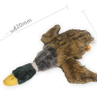 HKM-7127997 Bionic Plush Duck Toy for Dogs with Sound Feature, 8-inch Flannel Design