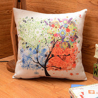 HKM-712851 Cotton and Linen Pastoral Pillowcase with Three-Dimensional Hollow Filling, 45cm