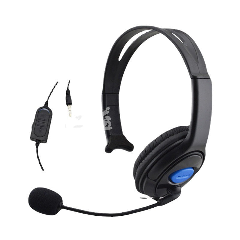 HKM-712851 Wired Headset for PS4 - Comfortable Over-Ear Gaming Headphones with 3.5mm Plug