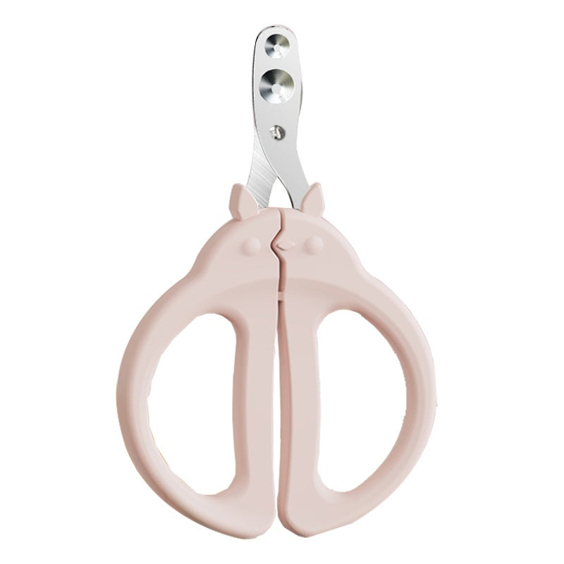 HKM-7130941 Precision Cat Nail Clippers with Round Hole Design for Dogs and Cats - Pink and Green Options