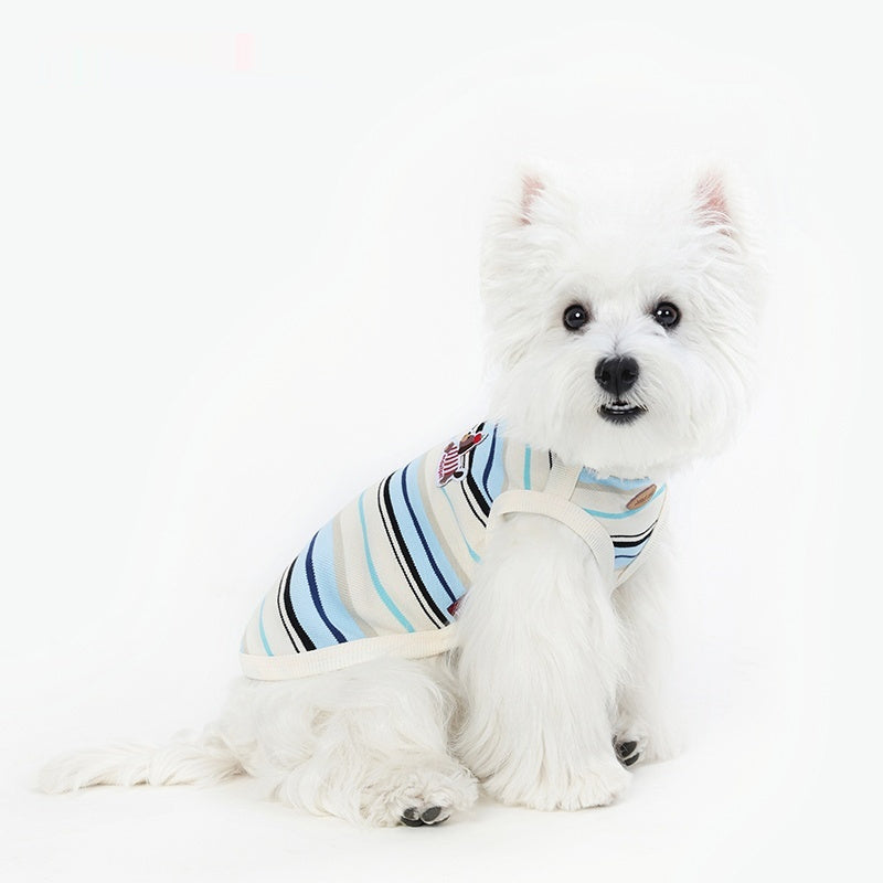 HKM-7132605 Casual Blended Fabric Vest for Small and Medium Dogs