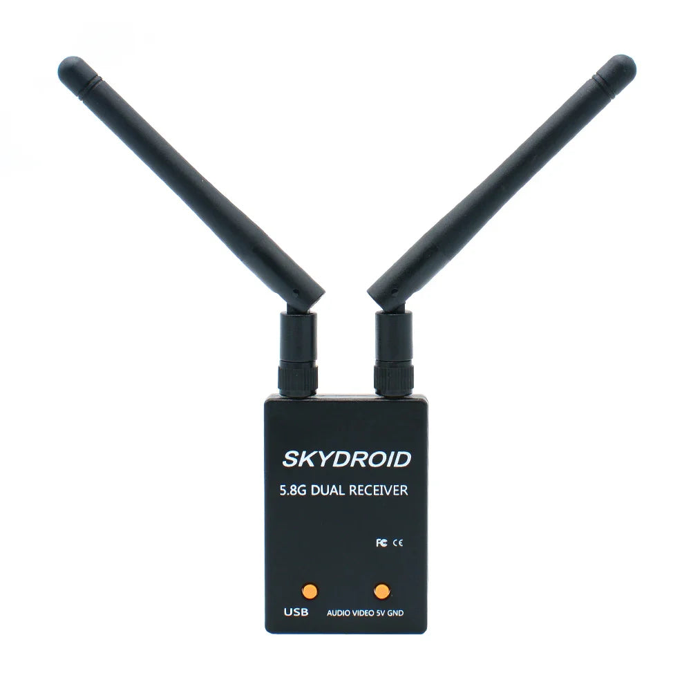 HKM-713299 UVC Dual Antenna Control Receiver 5.8GHz 150CH FPV Receiver with Audio for FPV Systems