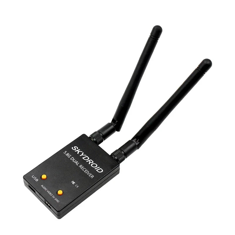 HKM-713299 UVC Dual Antenna Control Receiver 5.8GHz 150CH FPV Receiver with Audio for FPV Systems