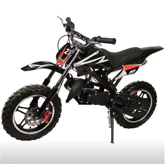 HKM-713363 Mini 50cc Petrol Dirt Bike for Kids with Hand Start and Electric Start, Max Speed 40km/h, 2-Stroke Engine