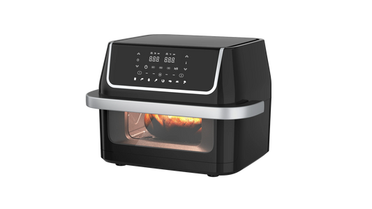 HKM-713363 Stainless Steel Dual-Basket Air Fryer with Anti-Fingerprint Coating - 10L Capacity