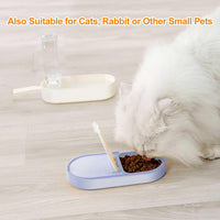HKM-7134397 2-in-1 Portable Dog Water Bottle and Food Container with Collapsible Bowl - Ideal for Travel and Outdoor Adventures