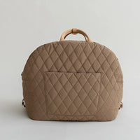 HKM-7135165 Soft Nylon Pet Handbag for Cats - Available in Pink, Khaki, Beige, Gray, and Black - Two Sizes Options