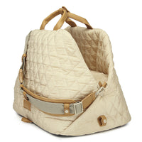 HKM-7135165 Soft Nylon Pet Handbag for Cats - Available in Pink, Khaki, Beige, Gray, and Black - Two Sizes Options