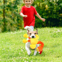 HKM-7136189 Interactive Squeaky Chicken Dog Toy for Chewing and Playtime Activities
