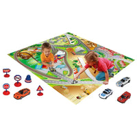HKM-713747 Traffic Play Floor Mat Set for Kids - Educational and Fun Design, Large Size, Suitable for Ages 2 to 13
