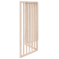 HKM-7137981 Foldable 3-Panel Dog Gate in Poplar Wood, 150 cm Length, Brown/Black/White Options