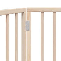 HKM-7137981 Foldable 3-Panel Dog Gate in Poplar Wood, 150 cm Length, Brown/Black/White Options