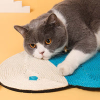 HKM-7138877 Natural Sisal Cat Scratching Mat - Durable Cactus-Shaped Board for Claw Grinding and Furniture Protection