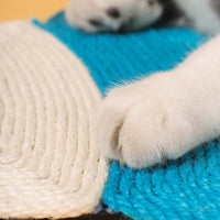 HKM-7138877 Natural Sisal Cat Scratching Mat - Durable Cactus-Shaped Board for Claw Grinding and Furniture Protection