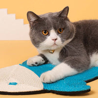 HKM-7138877 Natural Sisal Cat Scratching Mat - Durable Cactus-Shaped Board for Claw Grinding and Furniture Protection