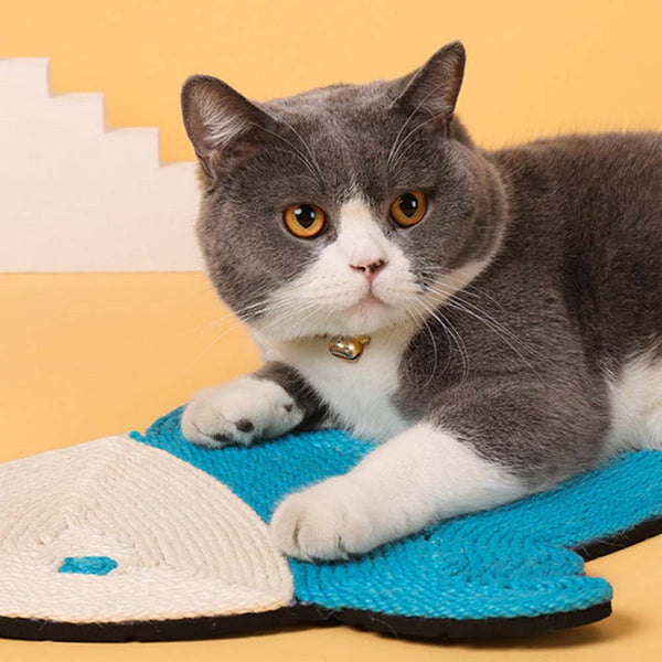 HKM-7138877 Natural Sisal Cat Scratching Mat - Durable Cactus-Shaped Board for Claw Grinding and Furniture Protection