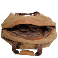 HKM-714003 Retro Canvas Sports Duffle Bag with Zipper Closure - Lightweight & Durable Travel Tote in Multiple Colours