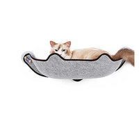 HKM-7140285 Window Sill Cat Hammock with Suction Cups - EVA and Felt Cloth, Removable Washable Mat, Indoor Outdoor Use