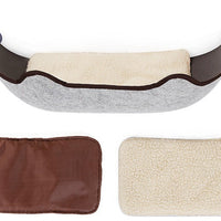 HKM-7140285 Window Sill Cat Hammock with Suction Cups - EVA and Felt Cloth, Removable Washable Mat, Indoor Outdoor Use