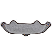 HKM-7140285 Window Sill Cat Hammock with Suction Cups - EVA and Felt Cloth, Removable Washable Mat, Indoor Outdoor Use