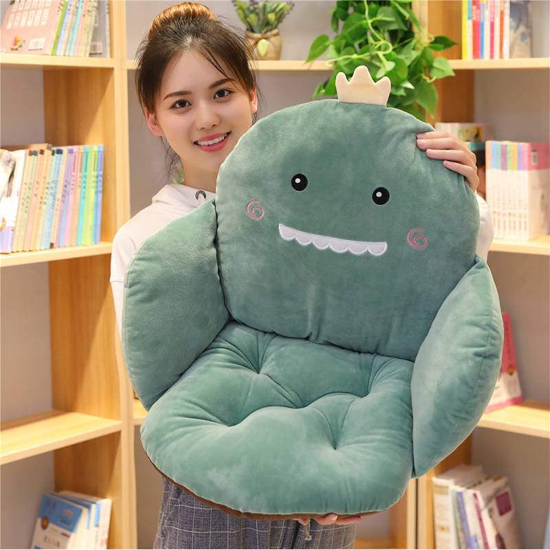 HKM-714067 Plush Cotton Office Chair Cushion with Cartoon Anime Patterns