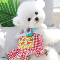 HKM-7141053 Summer One-Piece Dress for Dogs - Lightweight and Stylish Pet Apparel