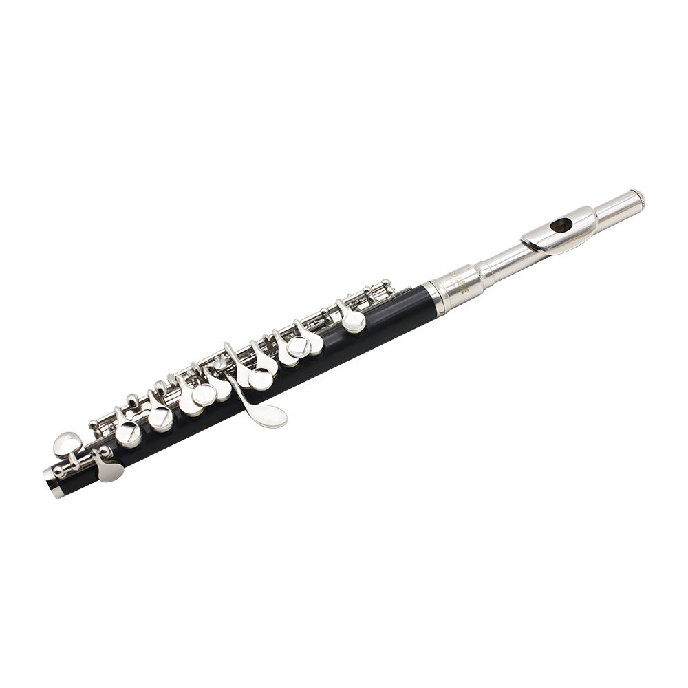 HKM-714195 C Key Piccolo with Bakelite Tube Body and Silver Plated Finish for Beginners and Professionals