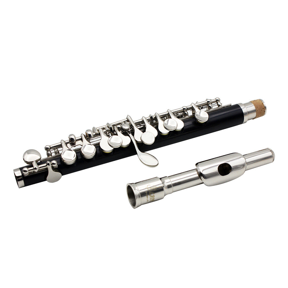 HKM-714195 C Key Piccolo with Bakelite Tube Body and Silver Plated Finish for Beginners and Professionals