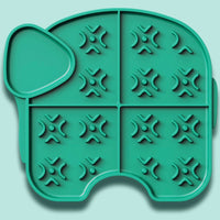 HKM-7142461 Silicone Licking Plate for Pets - Durable and Easy to Clean, 18cm X 19cm