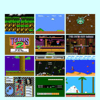 HKM-714259 Mini Handheld Video Game Console with 20 Built-in Classic NES Games - Portable Design, AV Output, Battery Operated