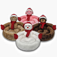 HKM-7142717 Three-Dimensional Cartoon Kennel for Dogs - Available in Snowman, Rabbit, Cat, and Bear Designs in Various Sizes