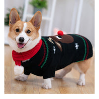 HKM-7143101 Padded Winter Coat with Scarf for Pets – Available in Red and Black, Sizes S to 2XL