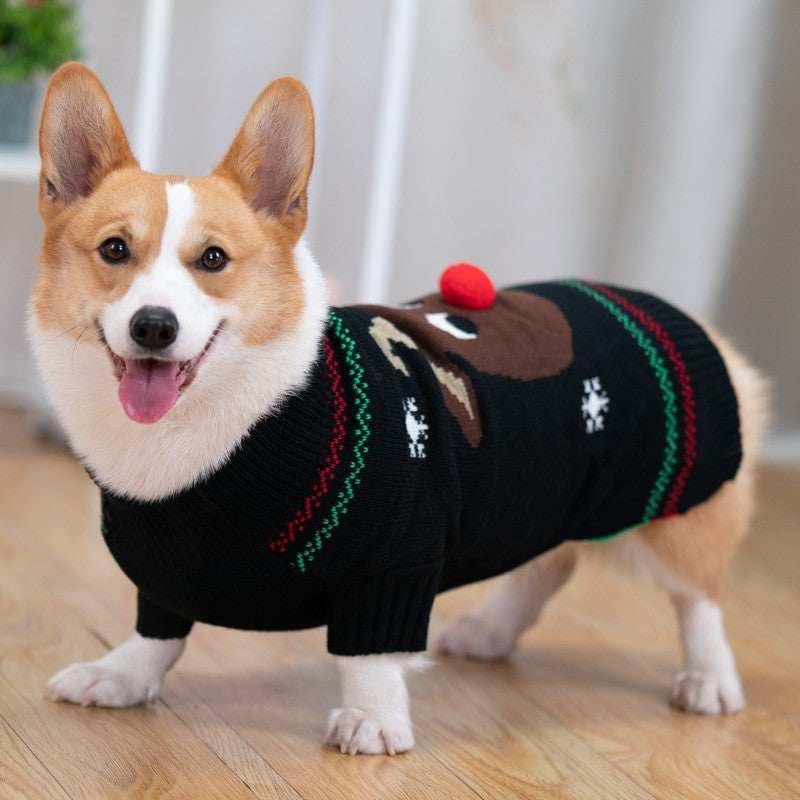 HKM-7143101 Padded Winter Coat with Scarf for Pets – Available in Red and Black, Sizes S to 2XL