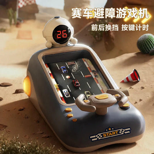 HKM-714387 3D Racing Adventure Obstacle Avoidance Game Machine for Kids with Music and Immersive Experience