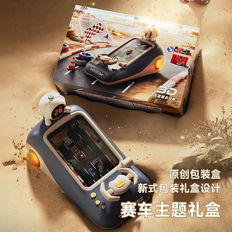 HKM-714387 3D Racing Adventure Obstacle Avoidance Game Machine for Kids with Music and Immersive Experience