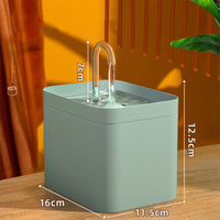 HKM-7144509 Automatic Pet Water Dispenser with Circulating Filtration and Adjustable Nozzle - 1.5L Capacity