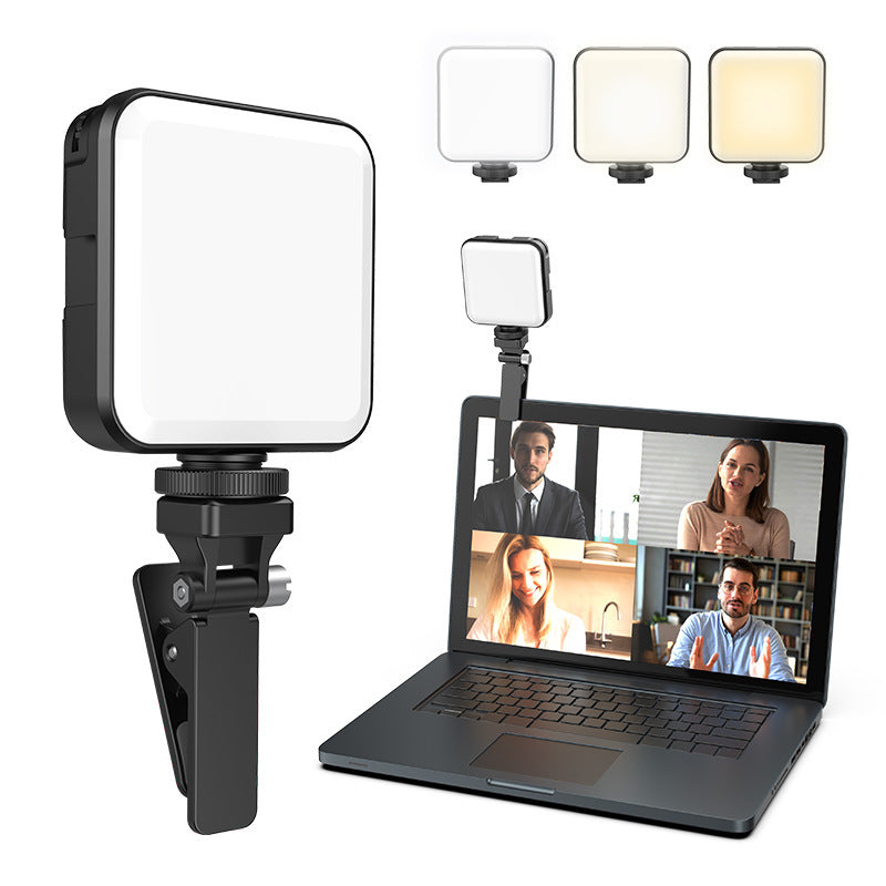 HKM-714451 Adjustable LED Fill Light with USB-C Charging for Mobile and Computer Photography