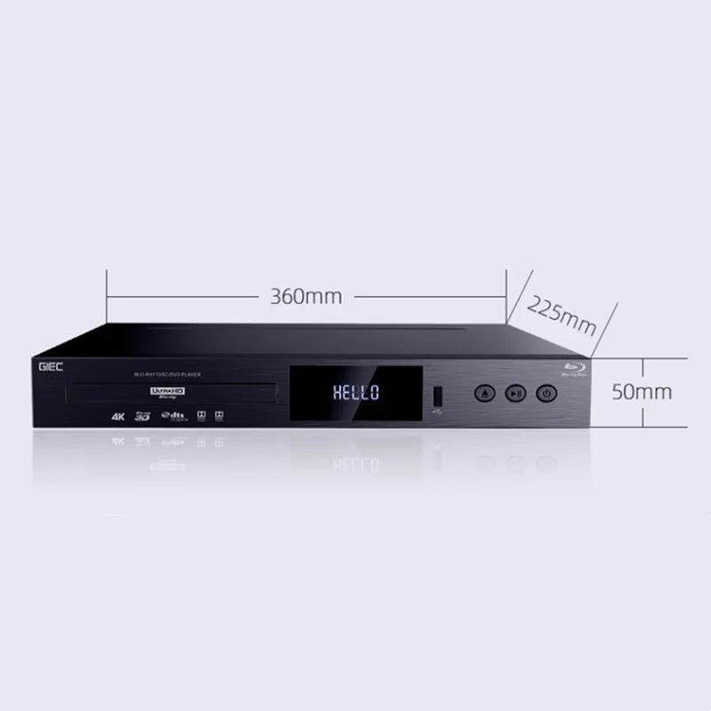 HKM-714451 Ultra HD 4K Blu-Ray and DVD Player with Digital Hard Disk Decoding Functionality