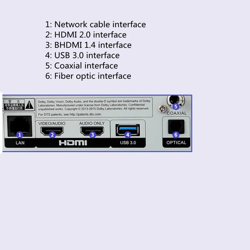 HKM-714451 Ultra HD 4K Blu-Ray and DVD Player with Digital Hard Disk Decoding Functionality