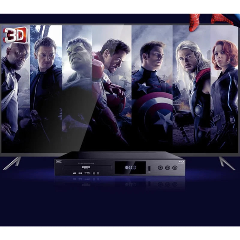 HKM-714451 Ultra HD 4K Blu-Ray and DVD Player with Digital Hard Disk Decoding Functionality