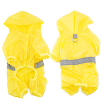 HKM-7145021 Reflective Waterproof Boxer Jumpsuit for Pets - Double-Breathable Raincoat Available in Various Sizes