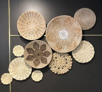 HKM-714515 Natural Seagrass Wall Decor Art Frame from Vietnam
